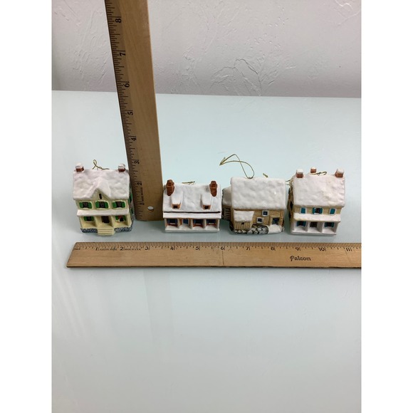 Vintage Reed & Barton Yarmouth Maine ornaments Houses lot of 4 * - Picture 10 of 12